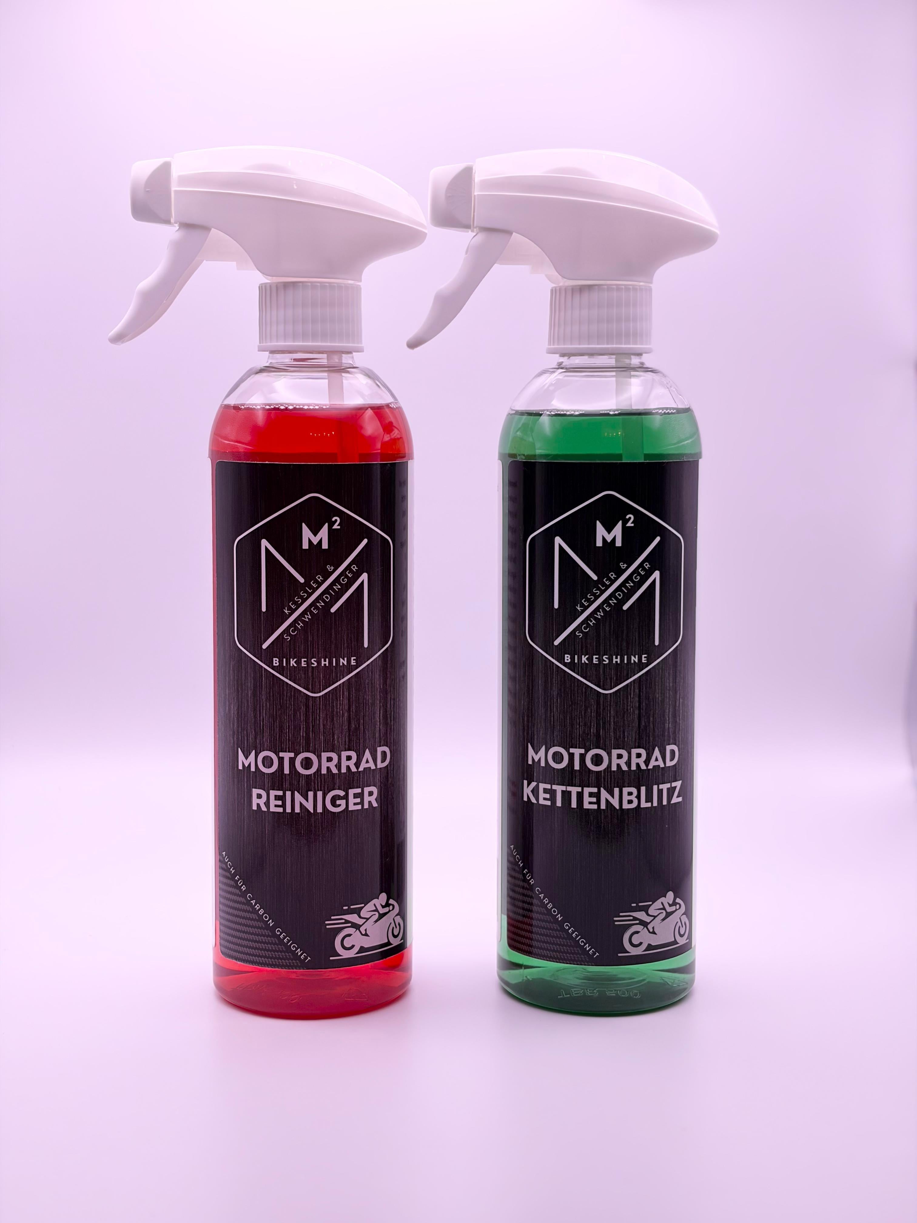 M² - Duo Paket Motorrad Reiniger / Motorrad Kettenblitz